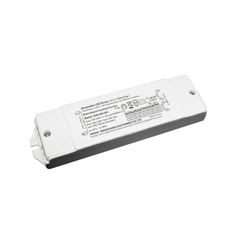 Constant Current Driver 250 700mA 20W Dimmable 5in1