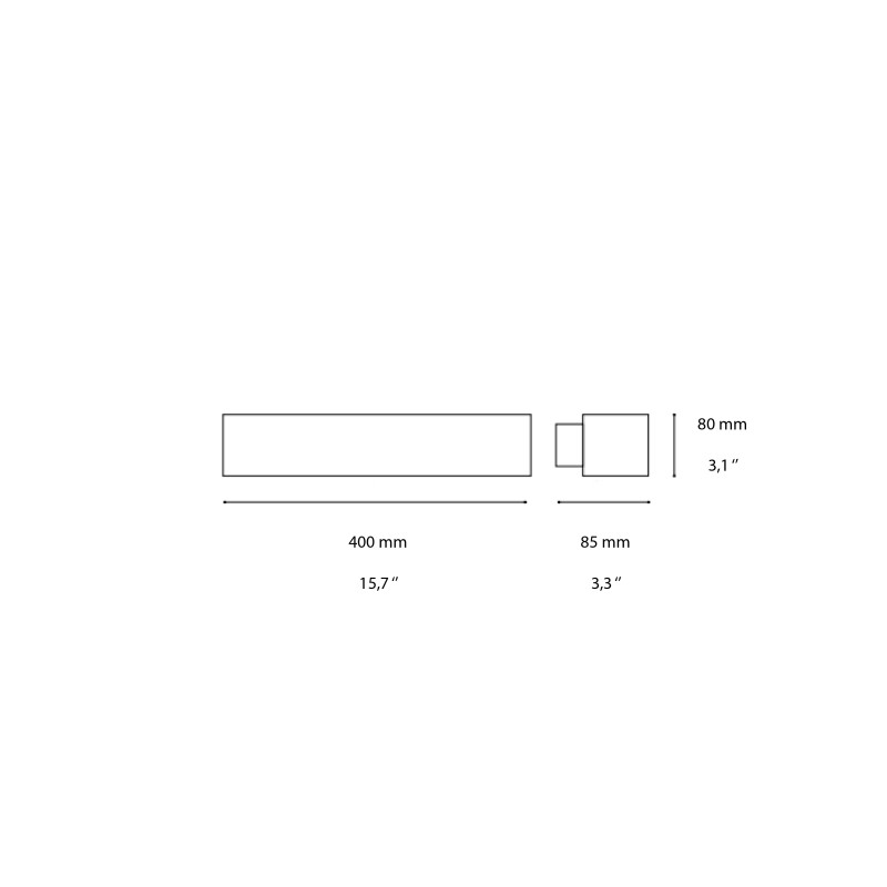 Ideal Lux Craft Lampada Led Da Parete Lineare In Legno Naturale