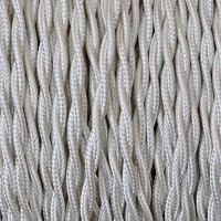 Electrical Twisted Cable 2X o 3X 5 meters in Fabric Ivory