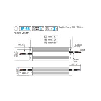 TCI Driver LED VPS MD CUT-OFF 80W 6.66A IP66 Dimmable