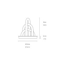 Fontana Arte Oort led table lamp
