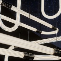 copy of Fontana Arte Oort vertical led suspension lamp