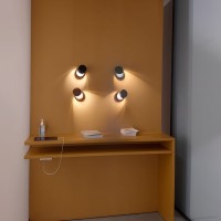 Lodes Pin Up LED Applique Lampada da Parete o Soffitto Nero Opaco