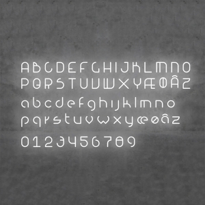 Artemide Alphabet of Light lettere minuscole