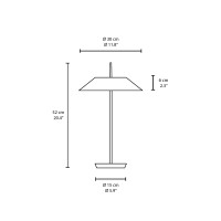 Vibia Mayfair lampada led da tavolo