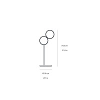 Fontana Arte Optunia media lampada da tavolo led
