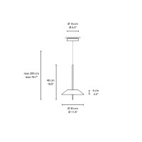 Vibia Mayfair lampada led da sospensione