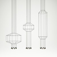 Vibia Wireflow octagonal suspension lamp