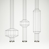 Vibia Wireflow lampada a sospensione quadrata