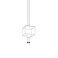 Vibia Wireflow lampada a sospensione quadrata