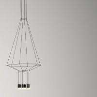 Vibia Wireflow hexagonal suspension lamp
