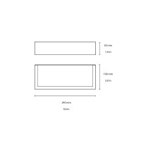 Flos Mile 2 asymmetric double emission applique