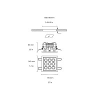 Flos Mile 2 recessed ceiling lamp