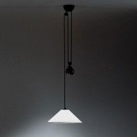 Artemide Aggregato Saliscendi sospensione cono large bianco
