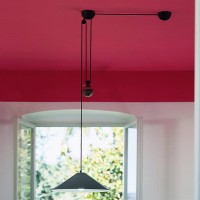 Artemide decentralized ceiling rose for Aggregato Saliscendi