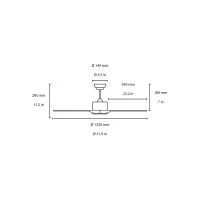 Faro Luzon ventilatore da soffitto 3 velocità Faro Luzon ventilatore da soffitto 3 velocità