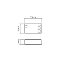 Variante Centralina 4 Canali CCT TUYA Wireless Variante Centralina 4 Canali CCT TUYA Wireless