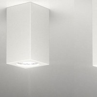 Molveno Lighting Neos Small Faretto da Soffitto Quadrato Gesso