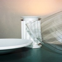 Flos Taccia Small LED 16W lampada da tavolo bianca