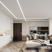 Marino Cristal White Surface Profile with Springs 2 Meters For LED Strips Marino Cristal White Surface Profile with Springs 2 Meters For LED Strips