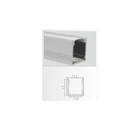 Marino Cristal White Surface Profile 2 Meters For LED Strips Marino Cristal White Surface Profile 2 Meters For LED Strips