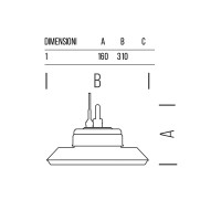 Bot Lighting Proiettore HIGH BAY LED 150W IP65