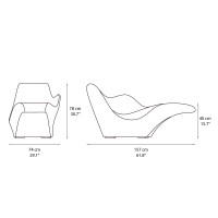 Driade Tokyo Pop chaise longue