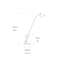 DCW Mantis BS8 L lampada da terra