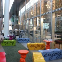 Slide Design Enjoy decorative bench