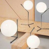 Flos IC T1 Low lampada da tavolo cromo