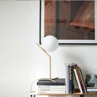 Flos IC T1 High Table Lamp Brushed Brass