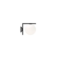 Flos IC C/W1 Applique Wall or Ceiling Lamp black