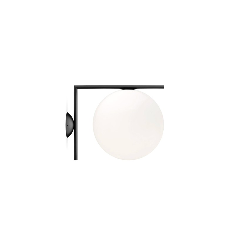 Flos IC C/W2 Applique Wall or Ceiling Lamp black Flos IC C/W2 Applique Wall or Ceiling Lamp black