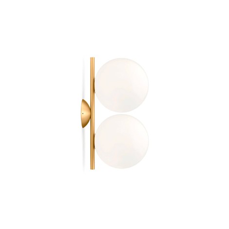 Flos IC C/W2 Double Applique Wall or Ceiling Lamp