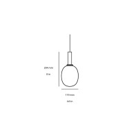 Brokis Ivy Single L lampada a sospensione led