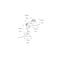 DCW Lampe Gras 205 conica lampada da tavolo