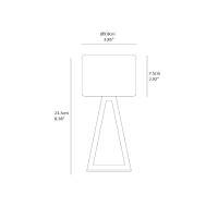Vivida Pup Glass led table lamp