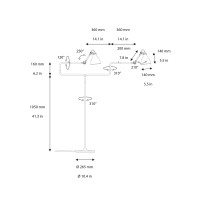 DCW Lampe Gras 411 lampada da terra