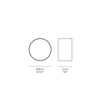 Minotti Punto circular mirror