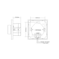 Dimmer rotativo digitale push 1-10V da incasso