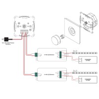 Dimmer rotativo digitale push 1-10V da incasso