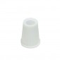 Cable clamp Clip M10x1 Single White color for rose in plastic