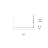 copy of Luceplan Compendium led brass floor lamp