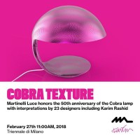 Martinelli Luce Cobra E27 Table Lamp Design by Karim Rashid