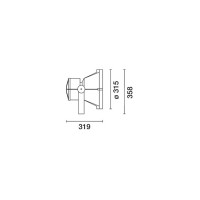 IGuzzini Maxywoody ø315 cob proiettore IP67 DALI