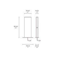 Flos Talia 360 bollard da esterno