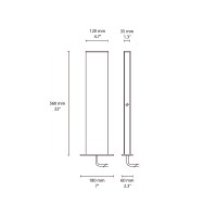 Flos Talia 560 bollard da esterno