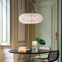 Ideal Lux Pasha lampada a sospensione cromata con cristalli