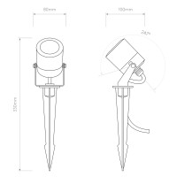 Astro Lighting Skye Spike Spot proiettore led con picchetto