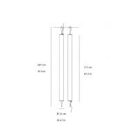 Martinelli Luce Pistillo lampada a sospensione led